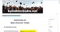 Desktop Screenshot of kuliahterbuka.net