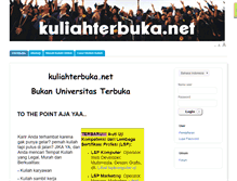 Tablet Screenshot of kuliahterbuka.net